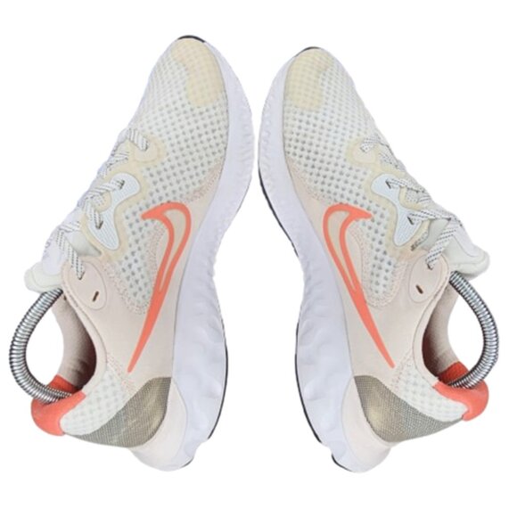 Nike Womens Renew Run 2 CU3505-105 Size 10.5 White Orange Running Athletic Shoes - Picture 2 of 13